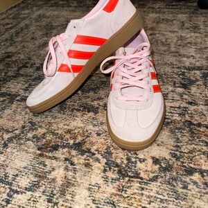 adidas Pink and Red Athletic Shoes